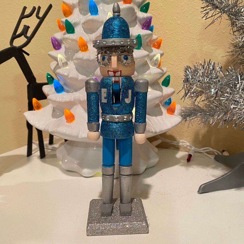 Hand Painted Sir Elton Holiday Wooden Nutcracker Etsy