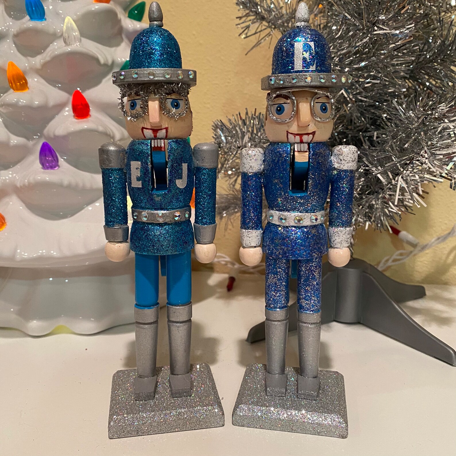 Hand Painted Sir Elton Holiday Wooden Nutcracker Etsy