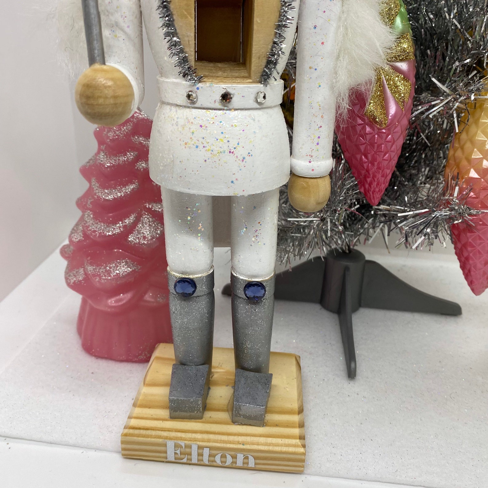 Hand Painted Sir Elton Holiday Wooden Nutcracker Etsy