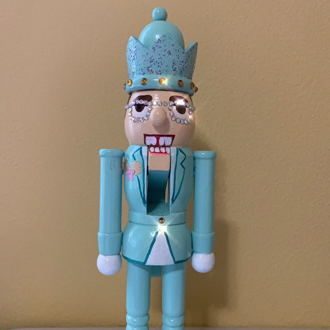 SHIPS IMMEDIATELY 10 Sir Elton Hand Painted Holiday Custom Nutcracker