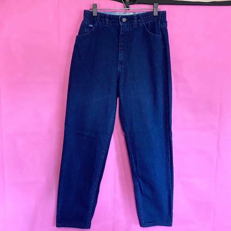 Vintage Lee Elastic High Waisted Bareback Western Jeans - Etsy