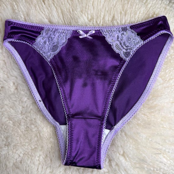 The Angel Panty ~ Lace Trimmed Front Vintage Style Glossy
