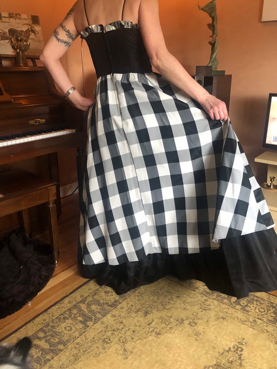 Vintage Gunne Sax Buffalo Plaid Formal Gown Prom … - image 6