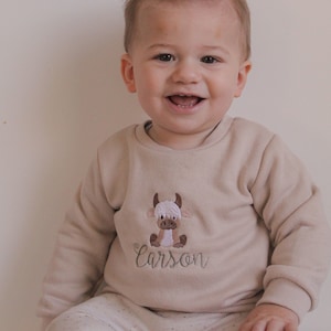 Personalised Embroidered Baby Jumpers // Sizes 00, 0, 1, 2, 3 & 5 // 9 Colours