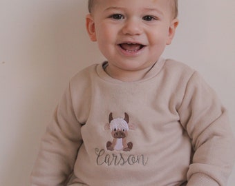 Personalised Embroidered Baby Jumpers // Sizes 00, 0, 1, 2, 3 & 5 // 9 Colours