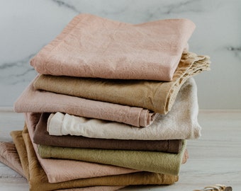 Hand dyed Organic cotton Kitchen Towel 1 or 2 piece Set, washed tea towel pack  Eco dyed dish towel Minimalist Homeware eco Gift