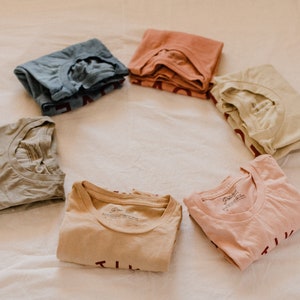 Naturally dyed T shirt Hand dyed unisex Tee Graphic Tee Botanically dyed Tee Eco friendly Tee Plant dyed Cotton shirt Sustainable made gifts