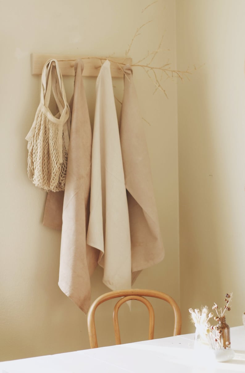 Hand-Dyed Organic Cotton Kitchen Towel: Eco-Friendly Homeware