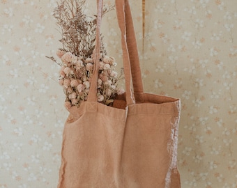 Botanical dyed cotton canvas tote bag Naturally dyed market purse Everyday tote Groceries Zero Waste Plant dyed VSCO girl Eco friendly gift