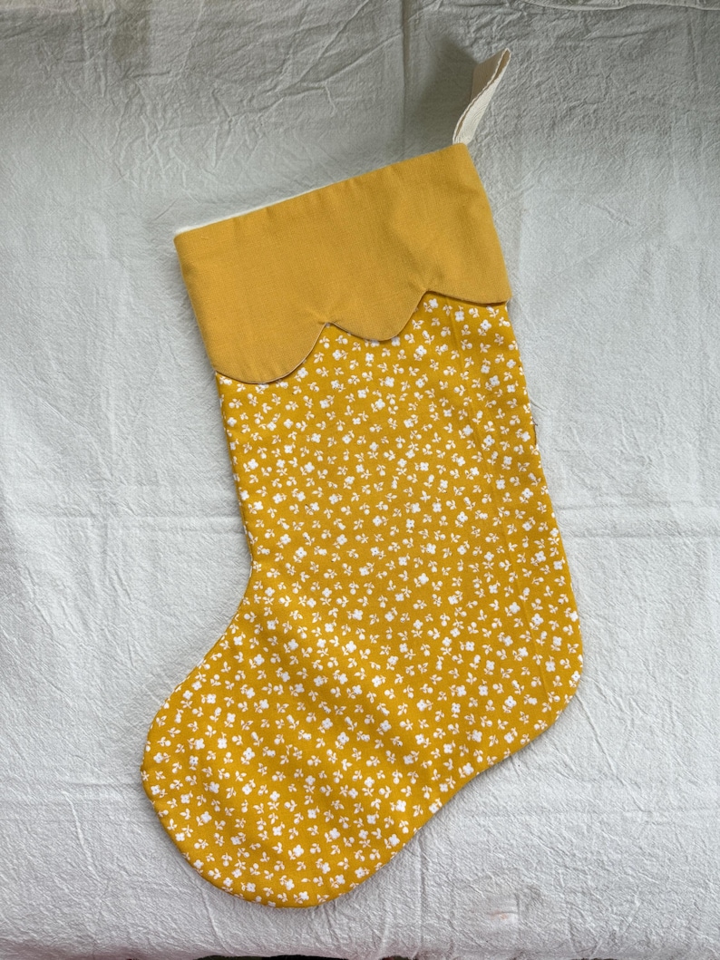 retro Christmas sock- Hand embroidered Personalized Handmade Christmas stocking Xmas decorations image 14