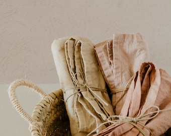 Hand Dyed Organic Cotton Kitchen Towel: Eco-Friendly Homeware