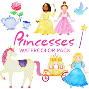 Pacchetto acquerelli Principesse