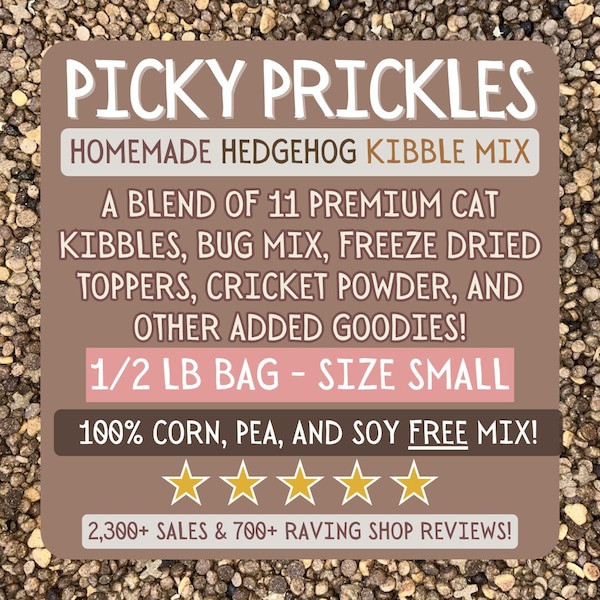 Picky Prickles Hedgehog Kibble Mix - 1/2 LB SAMPLE