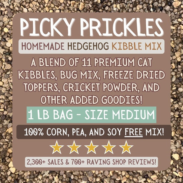 Picky Prickles Hedgehog Kibble Mix - 1 LB BAG