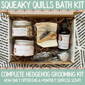 Squeaky Quills Hedgehog Bath & Grooming Kit