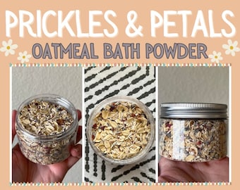Prickles & Petals Oatmeal Bath Powder for Hedgehogs and Small Animals - Suitable for Humans as Well!