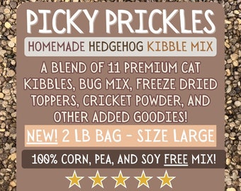 NEW SIZE! Picky Prickles Hedgehog Kibble Mix - 2 LB Bag