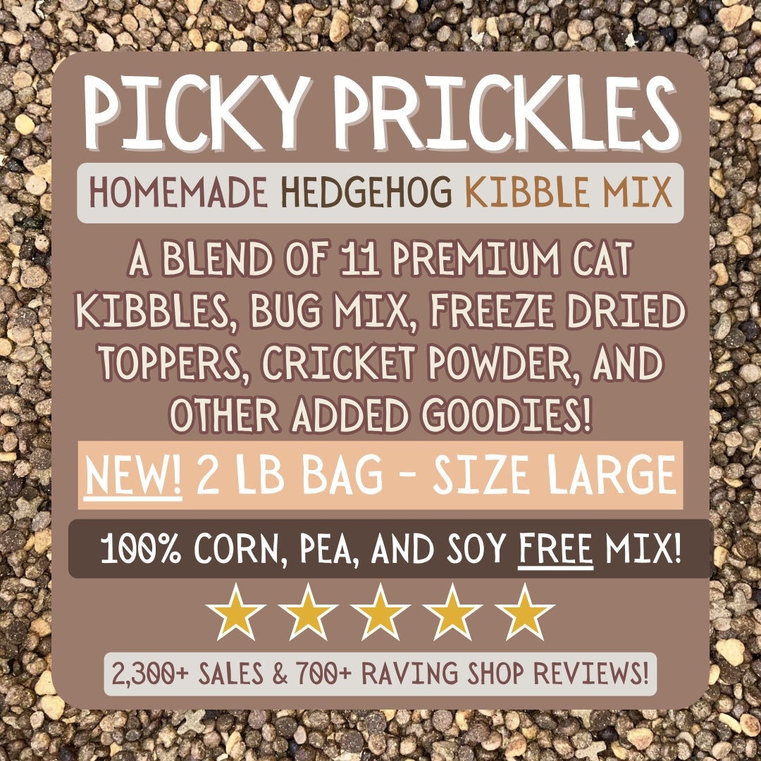 NEW SIZE Picky Prickles Hedgehog Kibble Mix 2 LB Bag -  Sweden