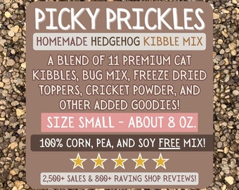 Picky Prickles Hedgehog Kibble Mix - SMALL BAG - About 8 oz.