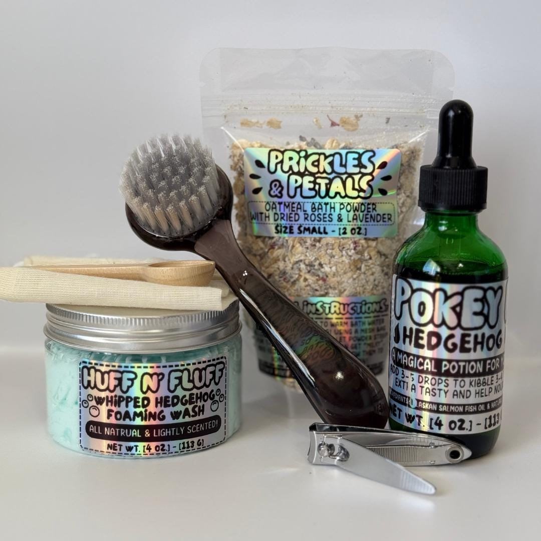 Squeaky Quills Hedgehog Bath & Grooming Kit