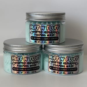 Nettoyant moussant fouetté hérisson Huff N' Fluff : entièrement naturel, légèrement parfumé