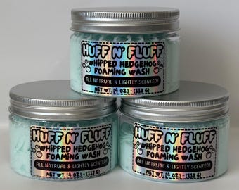Huff N&#39; Fluff Whipped Hedgehog Foaming Wash: All-Natural, Lightly Scented