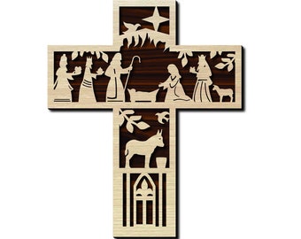 Geburtswunder des Hellsehers Jesus. Vektordatei für den Laserschnitt. Wandkunst. Deko Wand. SVG, cdr, dxf, Ai Dateiformat. christliche Wandkunst.