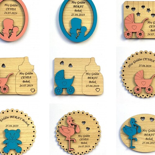 12 Pcs Baby® Set Laser Cut.laser Cut Project Plan.instant - Etsy