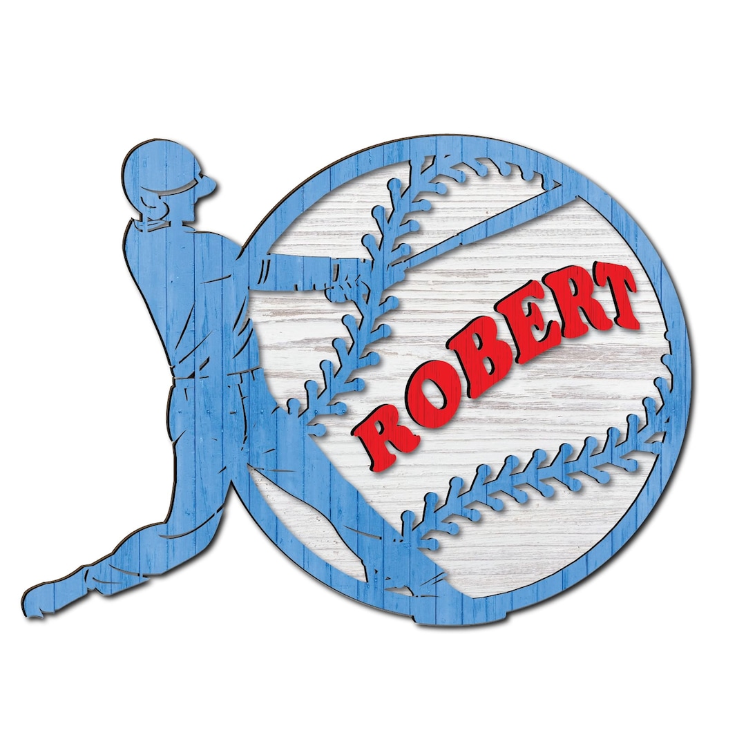 Baseball Wall Art Laser Cutting File. Baseball Signage Laser Cutting File. Baseball Signage Dxf
