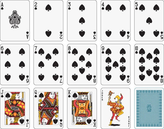 Playing Cards Set Vector, Playing Cards Svg Printable or Laser Cut File.  Poker Cards Set Drawings, Laser Cut and Engraving Files . -  Israel