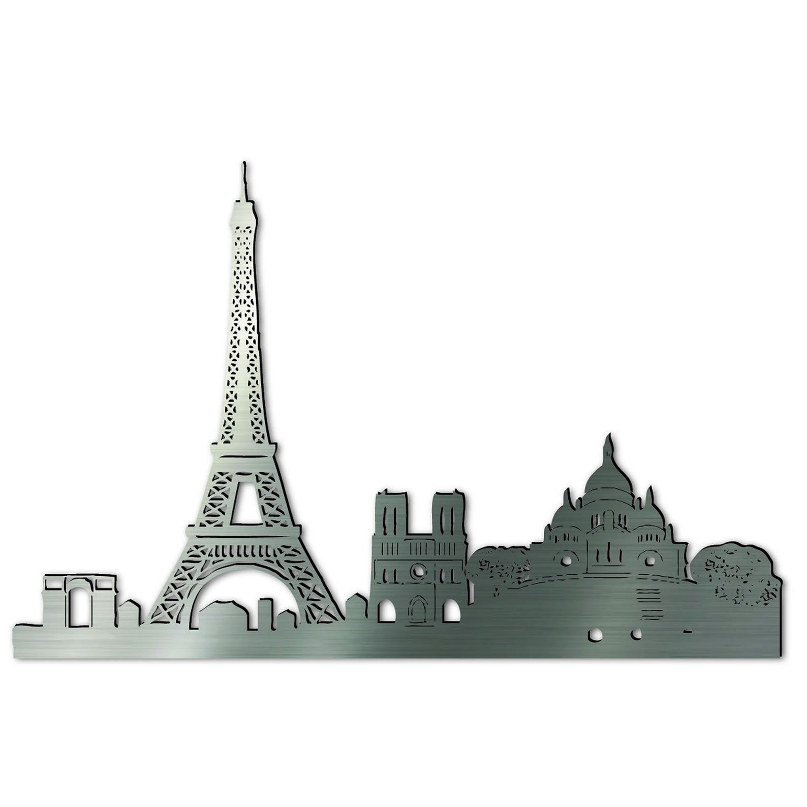 7in1 Paris Themed Wall Art and Clock File. Laser Cut File. Etsy