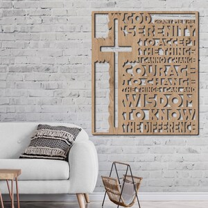 4-in-1 laser file. Serenity Prayer and Lord Help me to remember... Laser cut files and SVG files. 2 prayers, 4 different laser cut files. image 3