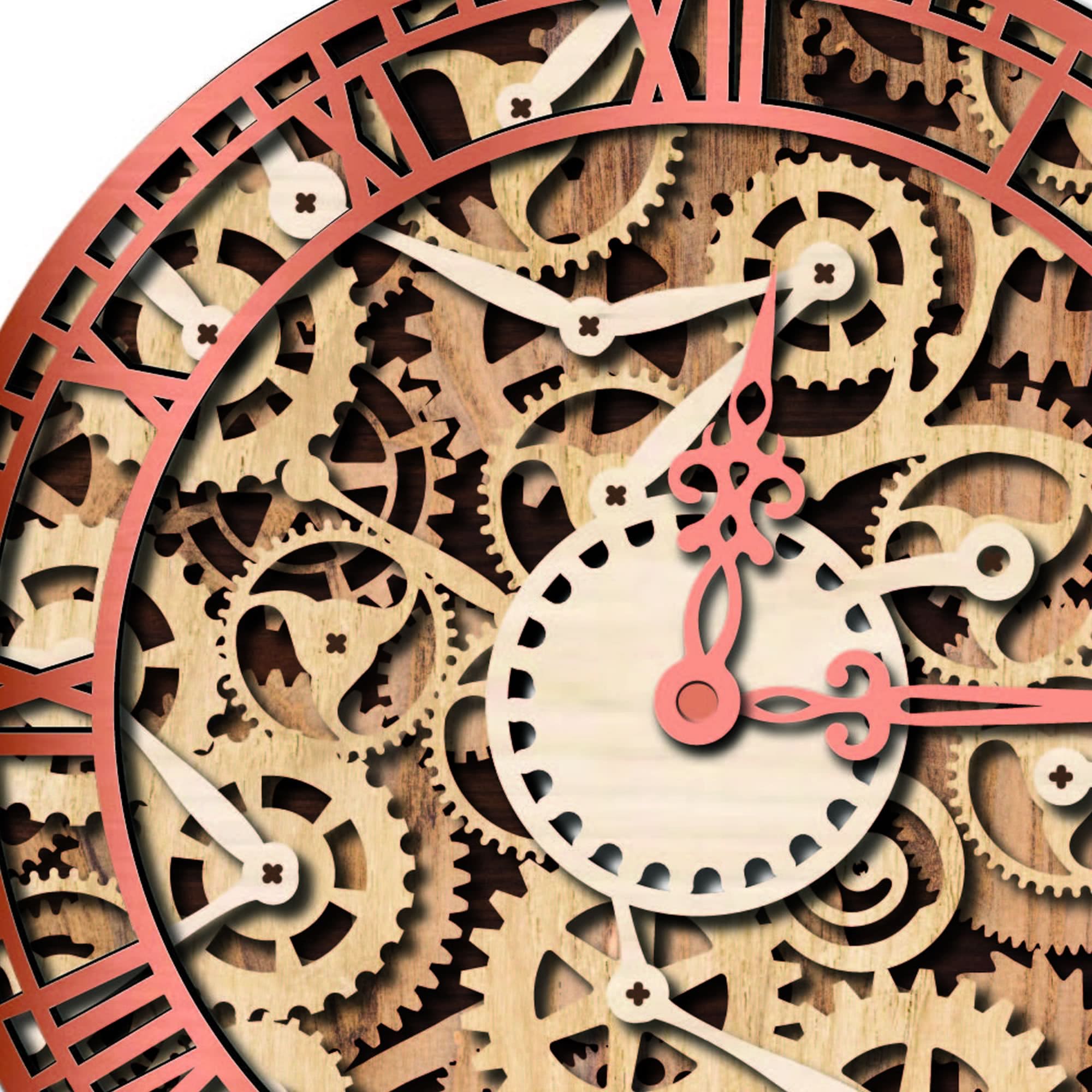 Steampunk Gear Clock – Scrapaholics Wholesale – Laser Cut