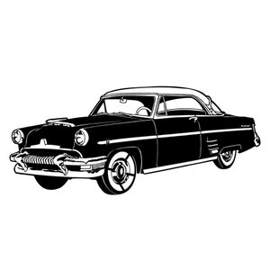 Oldtimer-Svg-Datei. Auto Laser geschnitten Datei, Oldtimer, Oldtimer Wandkunst, Cricut Datei, Oldtimer Aufkleber, Wandkunst, Auto Wand Kunst svg