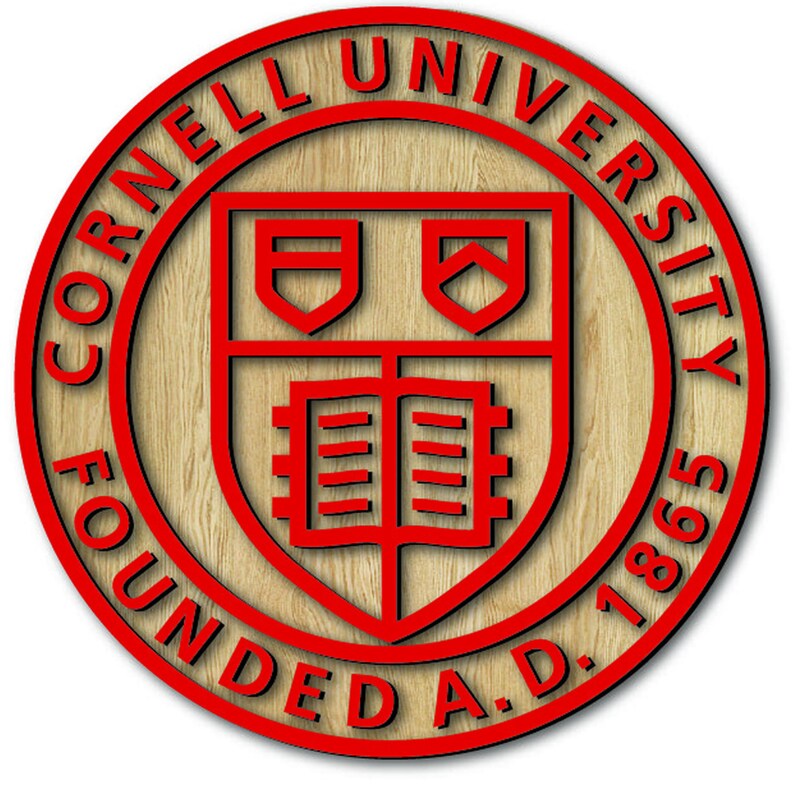 Cornell University logo laser cut and print ready file. Cornell University cricut file. silhouette file. Cornell University wall art. Svg. image 5