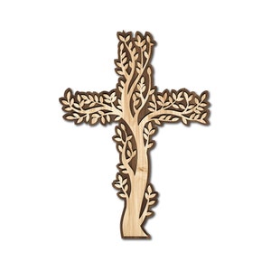 Croix d'arbre de vie SVG. croisez les modèles avec des options de couche. croix svg, png, dxf, Ai et autres formats de fichier. fichier cricut, Silhouette Studio png.
