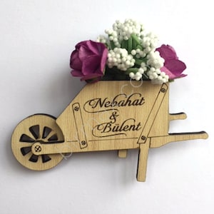 Hochzeit Schubkarre 3mm Laser cut.Laser cut Projektplan.Sofort download. Laser geschnittenes Vektormodell. Vektordatei für den Laserschnitt.