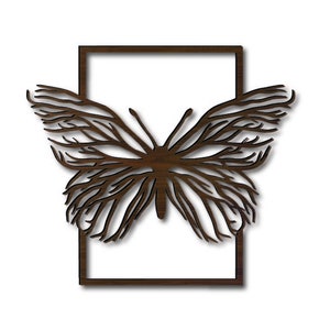 Fichier découpé au laser pour panneau mural papillon sur le thème des arbres. art mural papillon. Fichier papillon découpé au laser. svg papillon. Fichier cricut papillon.