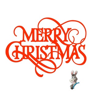 Feliz natal arquivo SVG cortado a laser. arquivo cricut de feliz natal. feliz natal Arquivos PDF, Svg, Dxf, Cdr e Ai. arte de parede de feliz natal.