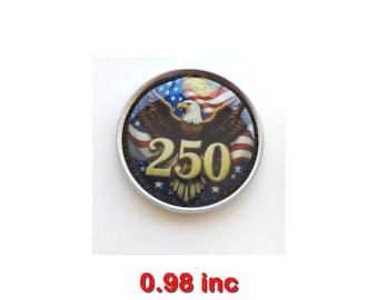 250th anniversary Lapel Pin. American flag and eagle Brooch. 250th anniversary Pins. 250th anniversary lapel pin.  American eagle Lapel Pin.