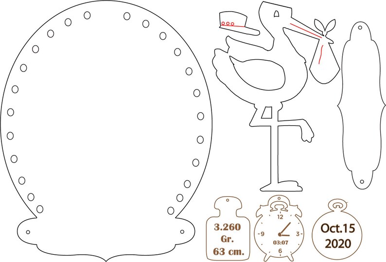 Download Stork Laser Cutting Files Baby U00ae Door Hanger Hospital Girl Or Boy Svg Ai Cdr Dxf File Girl Or Boys Room Door Customizable Door Accessories Prints Art Collectibles Safarni Org