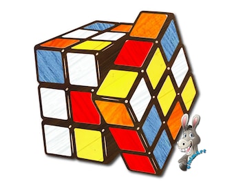 Magiczna kostka puzzle Plik wycinany laserowo. Kostka Rubika. Kostka Rubika Dekoracja ścienna. Kostka Rubika dekoracja ścienna. Kostka Rubika plik Cricut SVG