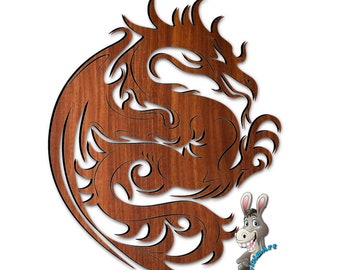 Laser cut file Dragon. Dragon Wall decor. Dragon SVG. Dragon wall and door decoration. Dragon cricut file