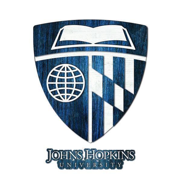 Johns Hopkins University logo laser cut and cricut file. Johns Hopkins University cricut file.  Johns Hopkins University Silhouette file