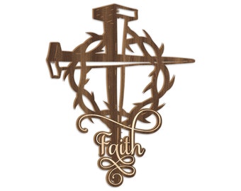 Cross and Faith SVG. cross models with layer options. cross svg, png, dxf, Ai and other file format. cricut file, Silhouette Studio png.