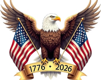 American eagle and american flags PNG print file. 250th anniversary special american flag. SVG and PNG. Eagle and double flag tshirt print