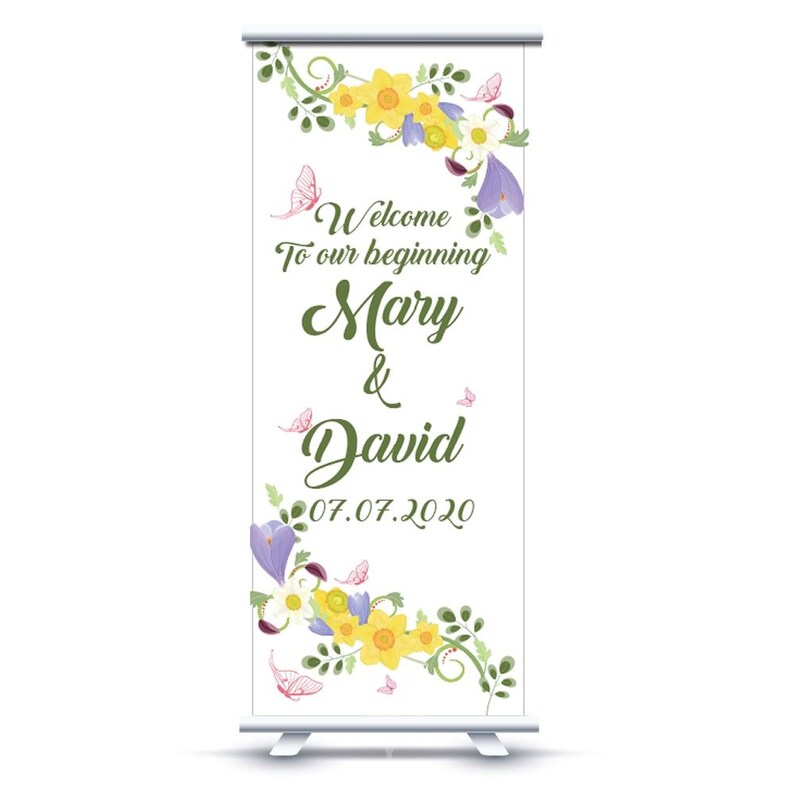 Personalized wedding banners and signs.Adjustable size 3 Etsy