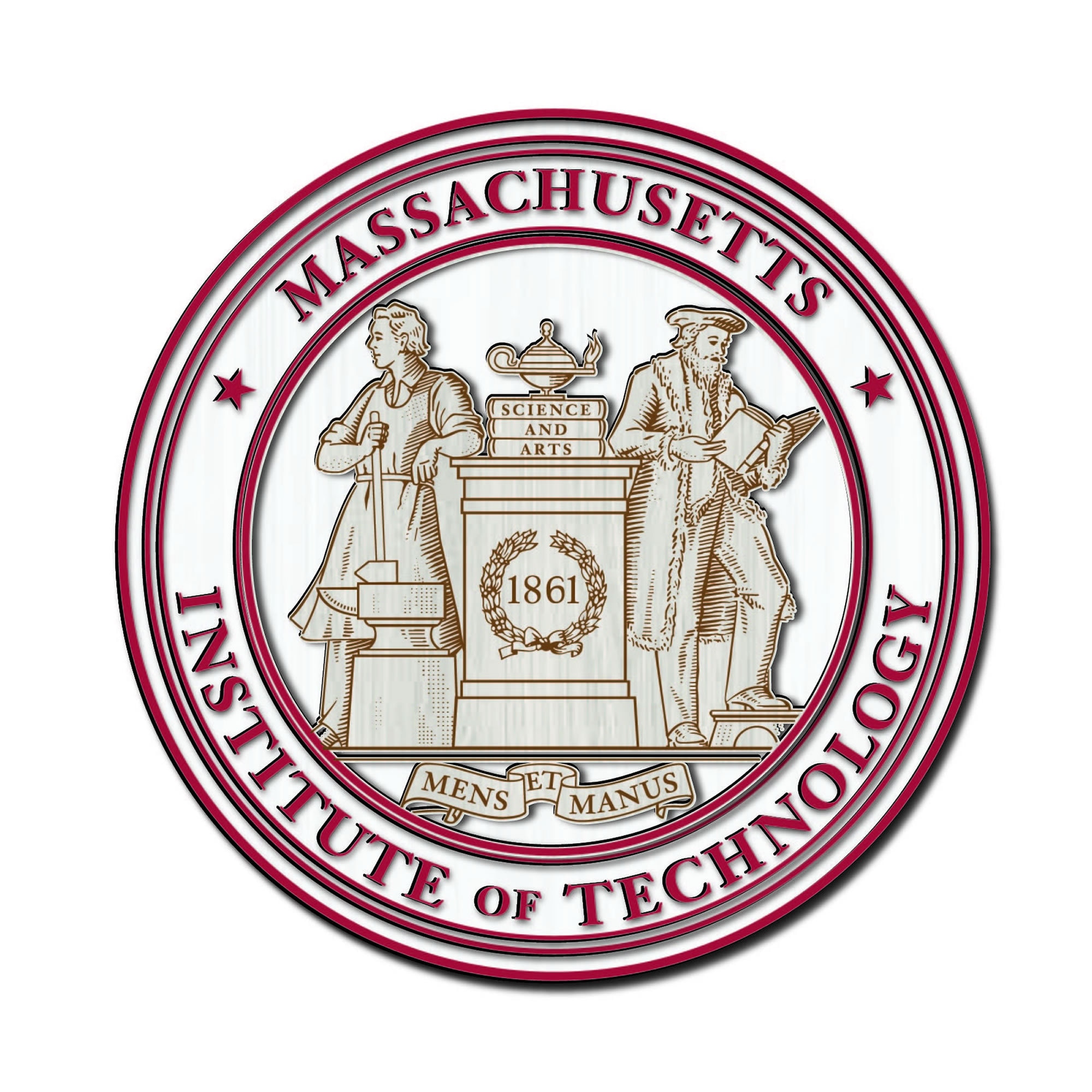Massachusetts Institute of Technology Laser Cut SVG. MIT