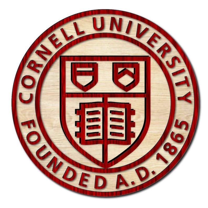 Cornell University logo laser cut and print ready file. Cornell University cricut file. silhouette file. Cornell University wall art. Svg. image 2