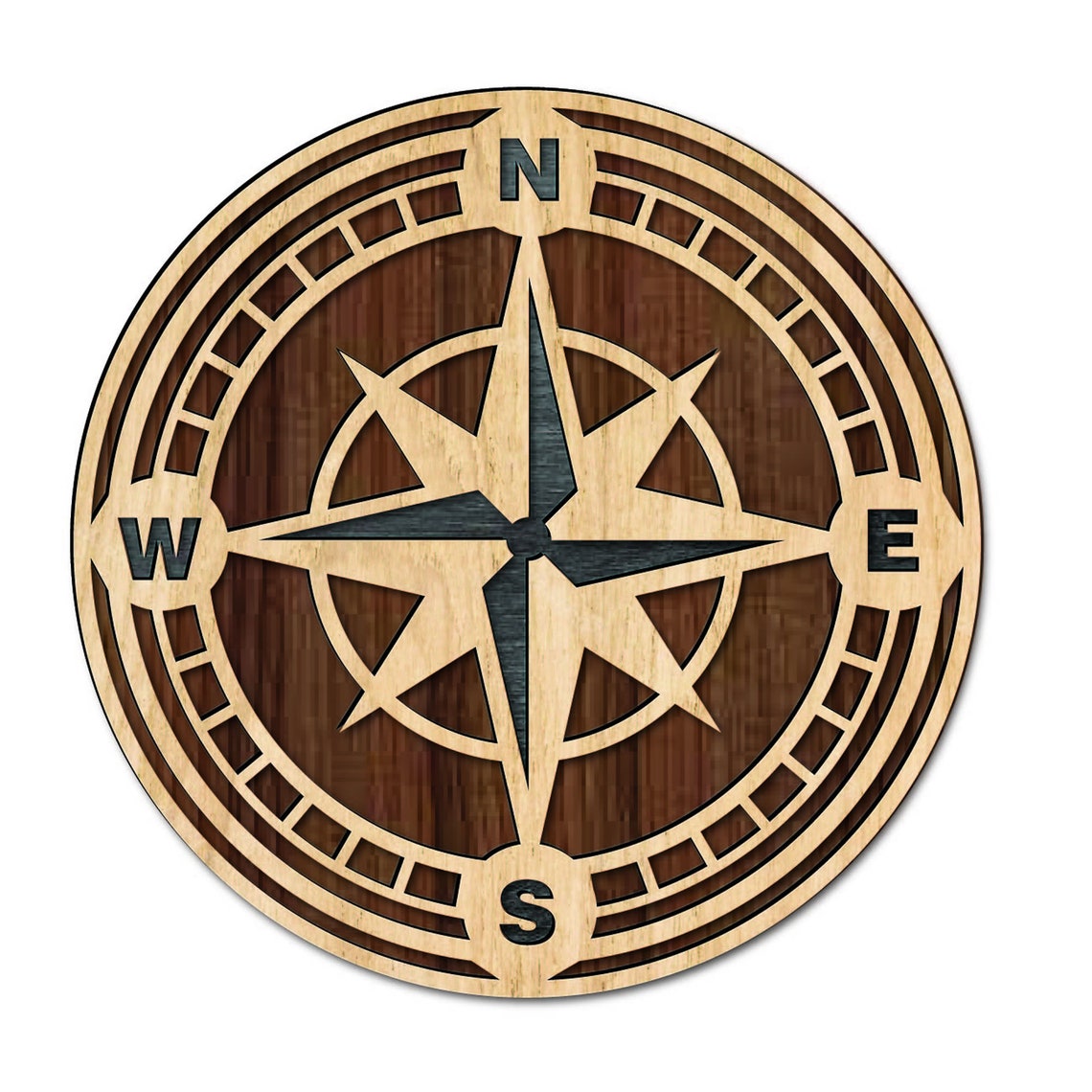 Laser Cut Compass. Laser Cut Compass File With Layer Option. Cricut Cut ...